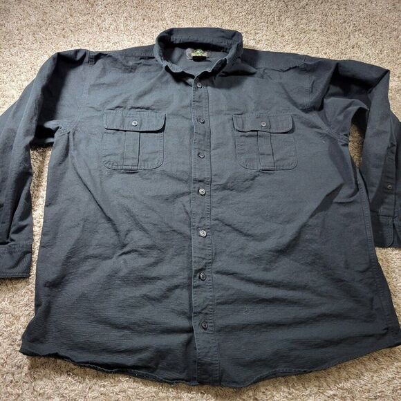 Redhead Shirt Mens XL Long Sleeve Button Up Pockets Deer Graphic Oxford Hunting - Picture 2 of 7